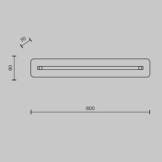 Настенный светильник (бра) Maya 3000К 17Вт