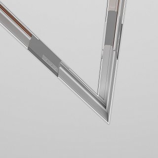 Угол-соединитель 45° Exility встраиваемый под ГКЛ 12,5мм, белый