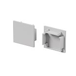 Комплект заглушек (для профиля 25×22) 2 шт., ALM-2522-S-EC 642065
