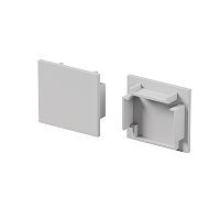Комплект заглушек (для профиля 25×22) 2 шт., ALM-2522-S-EC 642065