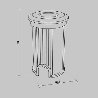 Встраиваемый светильник Flash 3000K 1Вт IP 67