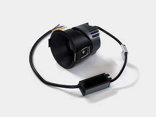 Светильник встраиваемый 12Вт 55° IP65 черный 4000К поворотный RC-D84-12-BL-NW65