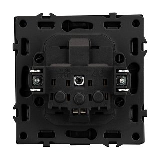 Механизм розетки влагозащищённый SCT-NOBE-MCP-SFPL-BK (230V, 16A) (Arlight, -)