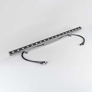 Светодиодный прожектор AR-LINE-1000S-18W-24V RGB (Grey, 30 deg, DMX512) (Arlight, Закрытый)