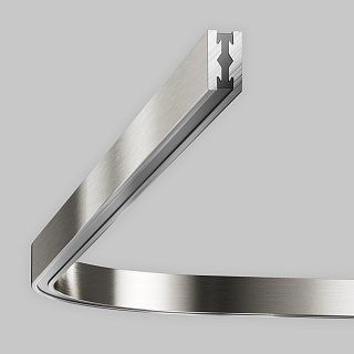 Радиусный коннектор для шинопровода Flarity платина