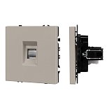 Механизм компьютерной розетки SCT-NOBE-MPC1-SFPL-CA (RJ-45, CAT6) (Arlight, Кашемир)