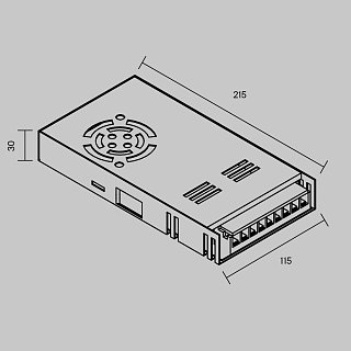 Источник напряжения PSL002 12В 400Вт IP 20 811014