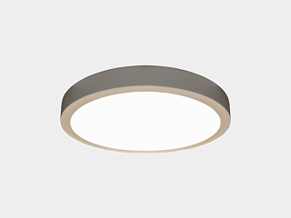 Светильник светодиодный потолочный накладной ультратонкий, серия KH, Белый, 22Вт, IP20, Теплый белый (2700-3000К), KH-R225-22-WW