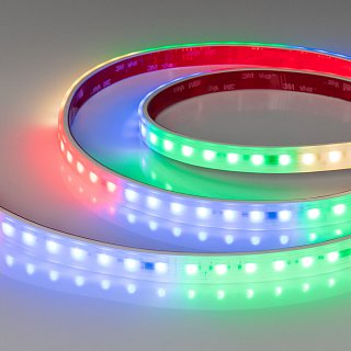 Светодиодная лента герметичная DMX-PS-B70-14mm 24V RGBW-Warm-PX7 (17 W/m, IP67, 5060, 5m) (Arlight, CRI>90)