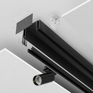 Алюминиевый профиль ниши скрытого монтажа для ГКЛ потолка