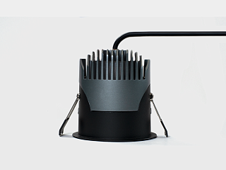 Светильник встраиваемый 12Вт 55° IP65 черный 4000К поворотный RC-D84-12-BL-NW65