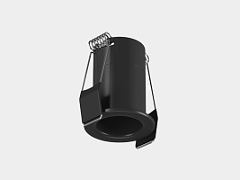 Светильник светодиодный потолочный встраиваемый , серия HIDDEN, Черный, 3Вт, IP20, Теплый белый (3000К), DL-A004-3-BL-WW