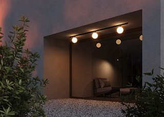 Уличный трековый светильник Luna Elasity IP 3000К 9Вт 120° черный