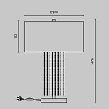 Настольный светильник Impressive E27х1 40Вт