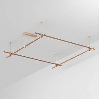 Основание ART-APRIORI-QUADRAT-ROD-400-2000x2000 (GD) (Arlight, IP20 Металл, 3 года)