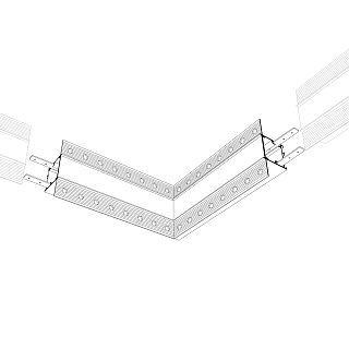 Угол SL-LINIA32-FANTOM внутренний (Arlight, Металл)