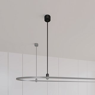 Подвес жесткий с питанием ART-APRIORI-ROD-A-L200-POWER (BK) (Arlight, IP20 Металл, 3 года)