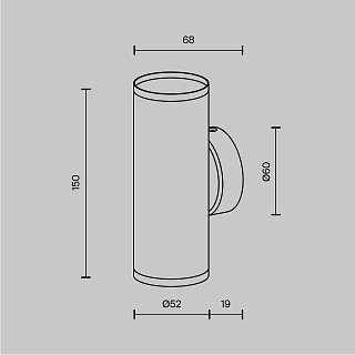 Настенный светильник (бра) FOCUS S GU10х2 10Вт IP 20