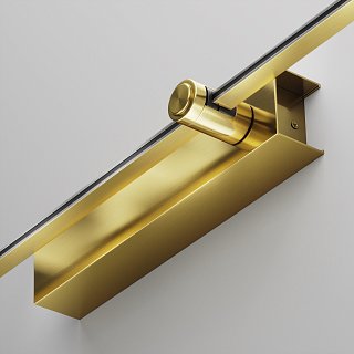 Основание настенное  Wall для блока питания с вводом питания Flarity латунь