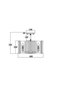 Потолочный светильник Solar E14х4