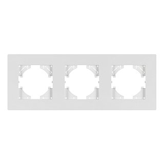 Рамка пластиковая FRM-PERIO-PL-3-WH (Arlight, -)