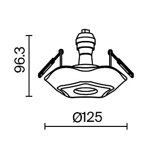 Встраиваемый светильник Gyps Classic GU10х1 35Вт