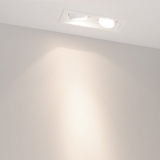 Светильник MS-VORTEX-BUILT-S170x90-2x12W Day4000 (WH-WH, 20 deg, 230V) (Arlight, IP20 Металл, 5 лет)