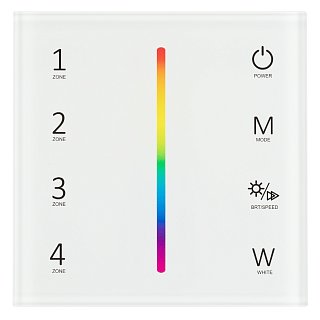 Панель Sens SMART-P45-RGBW White (230V, 4 зоны, 2.4G) (Arlight, IP20 Пластик, 5 лет)