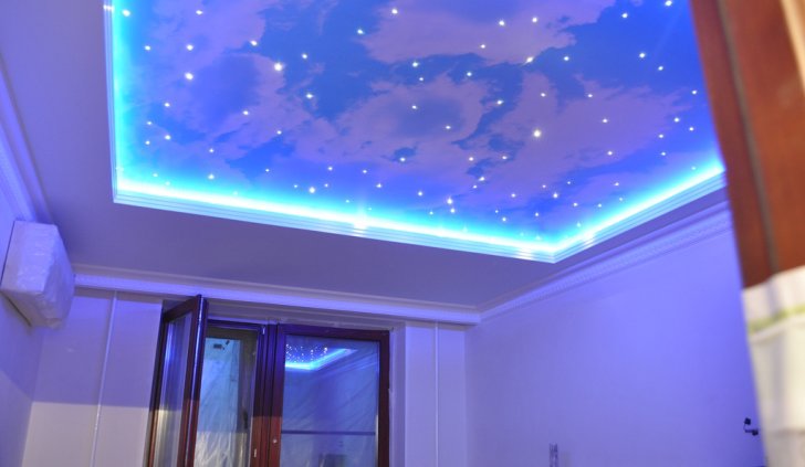 Эффект звездного неба, реализованный при помощи светодиодного оборудования Arlight