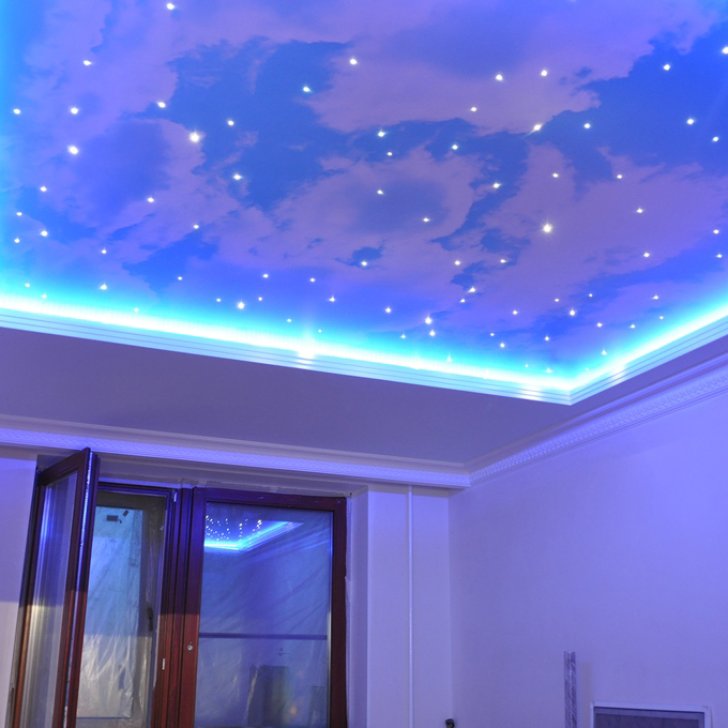 Эффект звездного неба, реализованный при помощи светодиодного оборудования Arlight