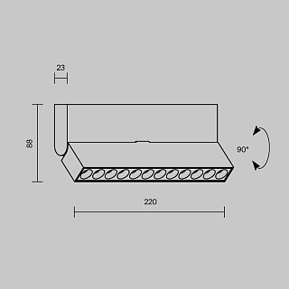 Потолочный светильник Points rot 3000K 12Вт 36°