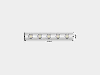 Светодиодная лента Wallwasher  2835, 48 LED/м, 18 Вт/м, 24В , IP67, Цвет: Теплый белый, SWG-248-24-WW20/45-67