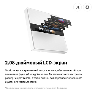 Умный настенный выключатель с дисплеем | Display Switch V1 EU