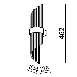 Настенный светильник (бра) Frame E14х2