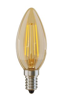 Свеча золотистая Е14 2800К 4W (5482)