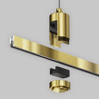 Подвес тросовый Hang одинарный Flarity латунь