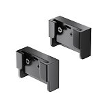 Заглушка двойная Parity черная, 2 шт в упаковке