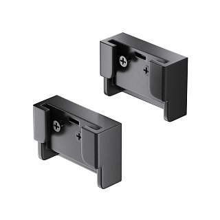 Заглушка двойная Parity черная, 2 шт в упаковке