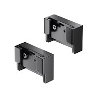 Заглушка двойная Parity черная, 2 шт в упаковке