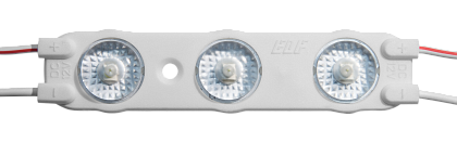 Модуль светодиодный ELF VIVO-2019, 3SMD диод 2835, с линзой, 12В, IP67, холодный белый
