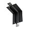 Коннектор угловой внутренний, встраиваемый под ГКЛ 12,5 мм Basity, черный