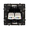 Механизм сдвоенной компьютерной розетки SCT-NOBE-MPC2-SFPL-WH (RJ-45, CAT6) (Arlight, -)