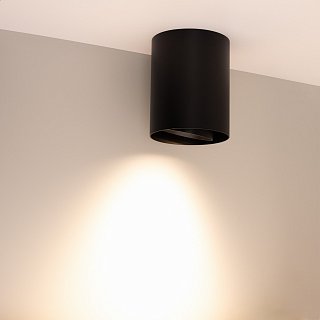 Светильник SP-FOCUS-R132-24W Warm3000 (BK, 50 deg, 230V) (Arlight, IP54 Металл, 5 лет)