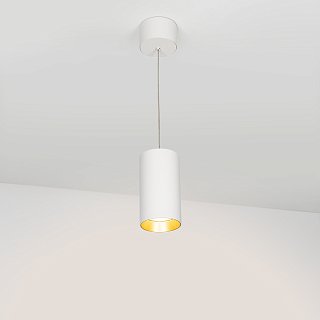 Светильник подвесной SP-POLO-R85-2-15W Warm White 40deg (White, Gold Ring) (Arlight, IP20 Металл, 3 года)