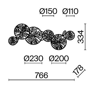 Настенный светильник (бра) Lovetann E14х4