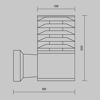 Настенный светильник (бра) Bronx E27х1 60Вт IP 54