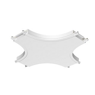 Коннектор питания X-образный Radity белый