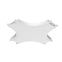 Коннектор питания X-образный Radity белый