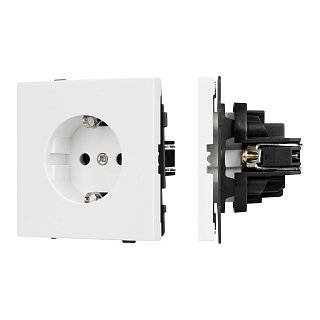 Механизм электрической розетки SCT-TENDO-MEU1-SFPL-WH (230V, 16A) (Arlight, -)