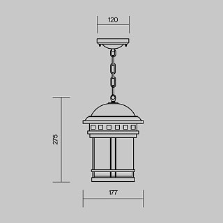 Подвесной светильник Salamanca E27х1 60Вт IP 44